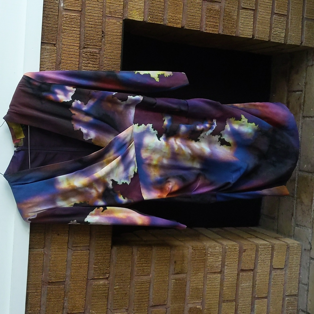 Nicole Miller Sunset Violet Sunrise Dress